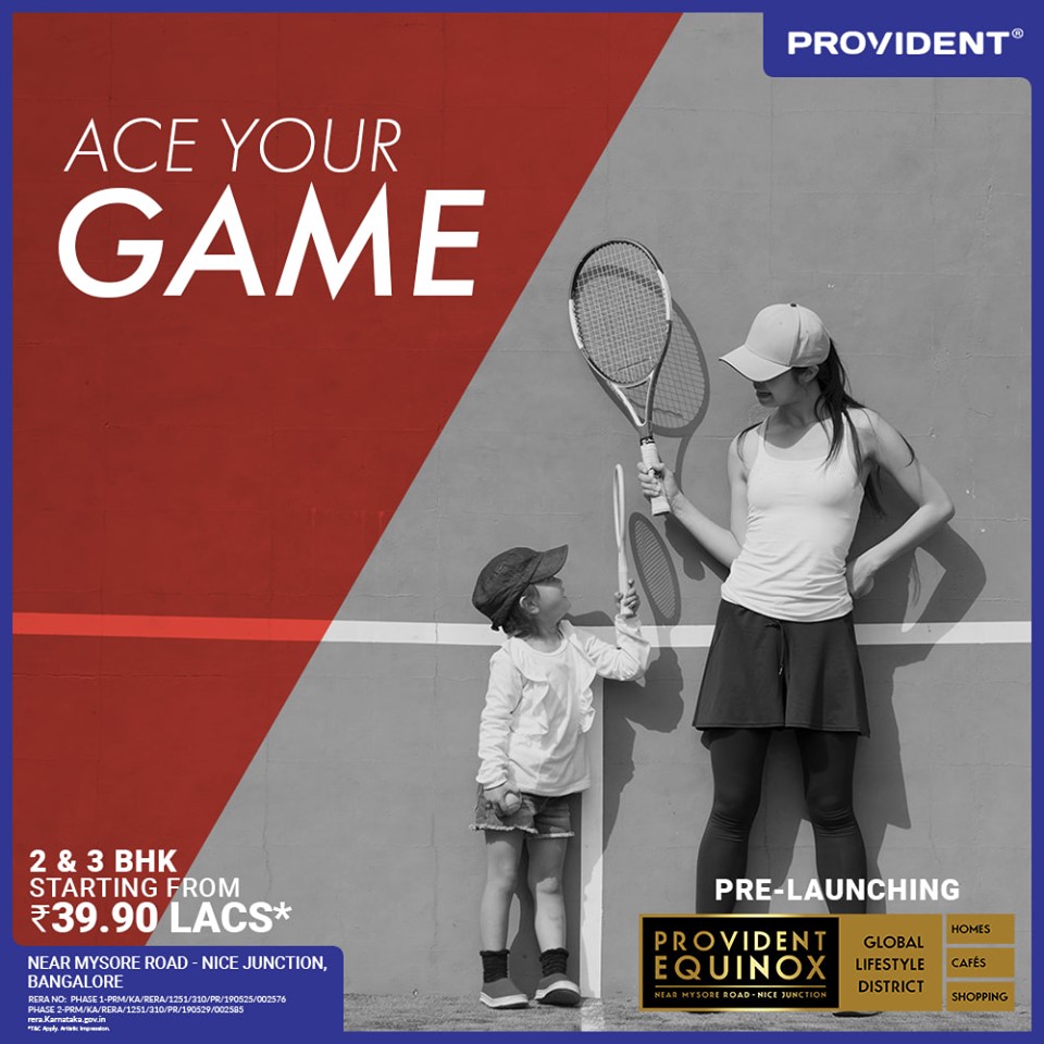 Lawn tennis at Provident Equinox in Bangalore